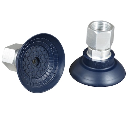 Fipa Bell shaped vacuum cup diam. 45 mm, NBR blue, fitting G3/8-female 103.045.150.1